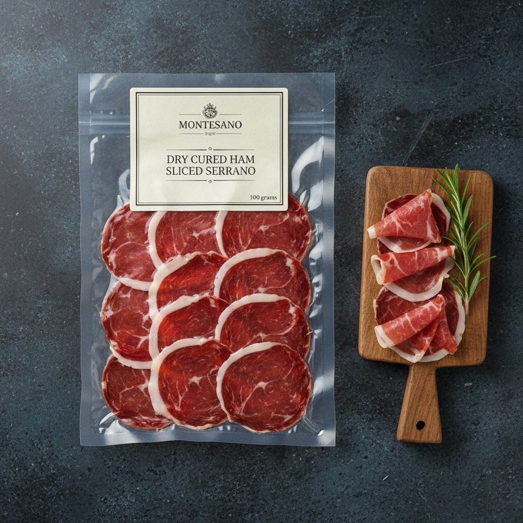 Montesano dry cured serrano ham sliced 100 grams